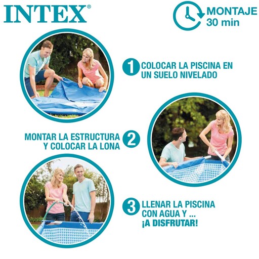 Piscina Tubular Redonda Intex Beachside
