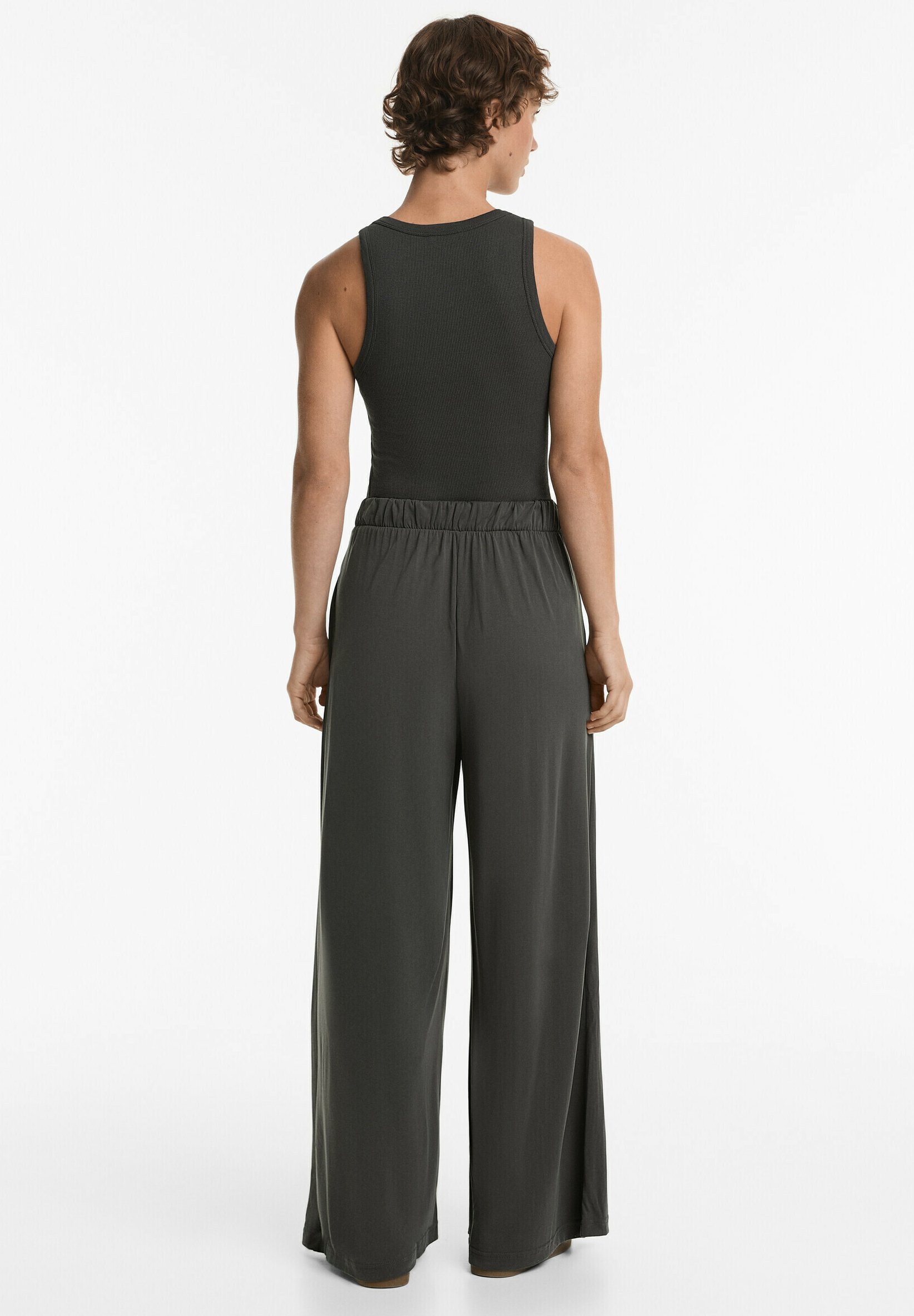 OYSHO EXTRA WIDE SOFT TOUCH - Broek - donkergrijs