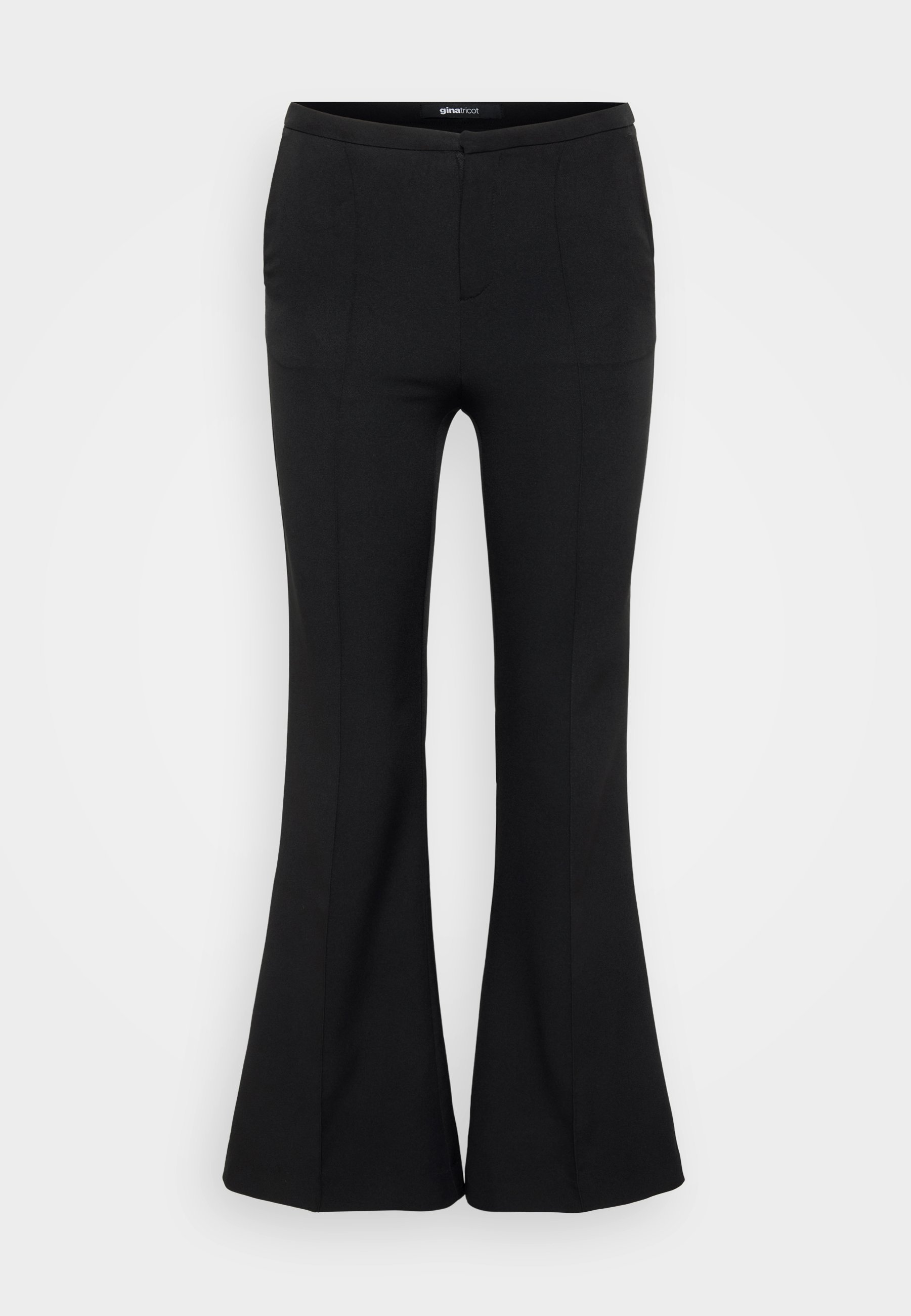 Gina Tricot Petite BOOTCUT TROUSERS - Bukse - blackGina Tricot