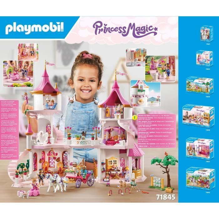 PLAYMOBIL 71845 Palais avec couple royal et 2 trônes, Les princesses magic, 421 pièces, Dès 4 ans