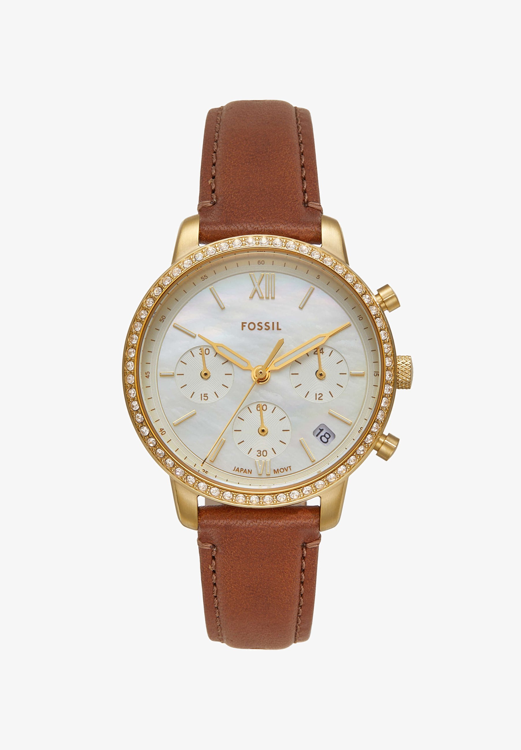 Montre Fossil NEUTRA - Chronographe - marron