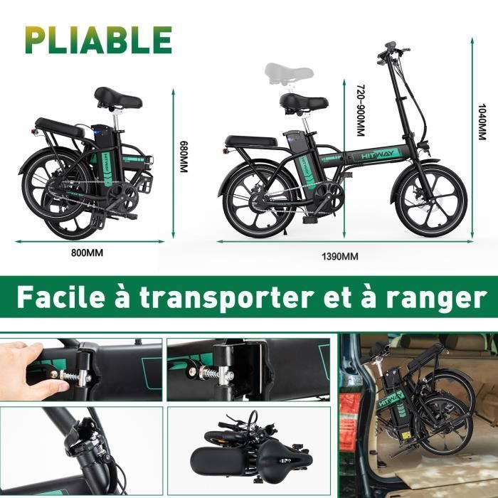 HITWAY Vélo électrique Pliable 16