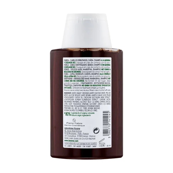 KLORANE Kinine Shampoo 100 ml Versterkend