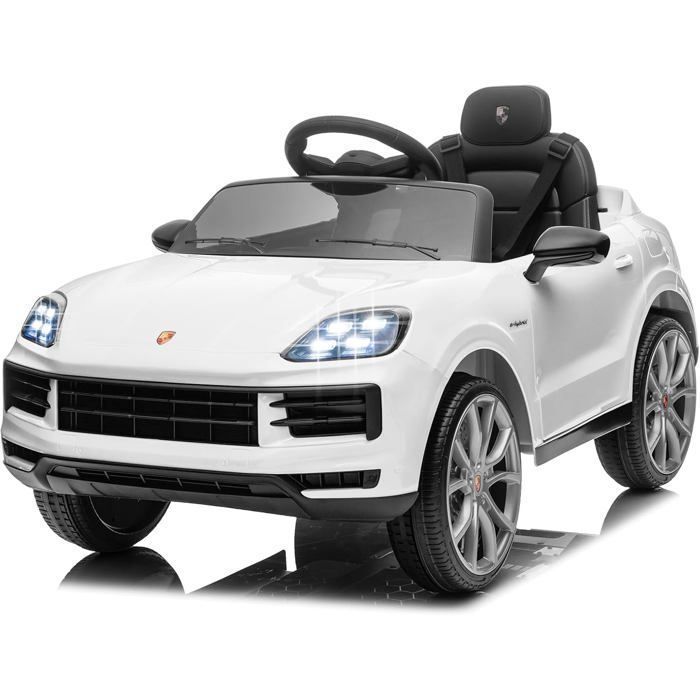 LALAHO Elektro-Kinderauto – Cayenne Coupé 2024 – 103 x 63 x 54 cm – Weiß