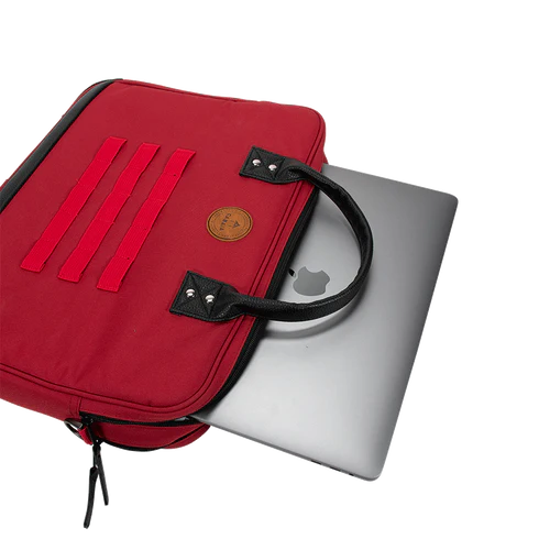 Cabaia Shanghai Berlin -läppärilaukku, vadelmanpunainen