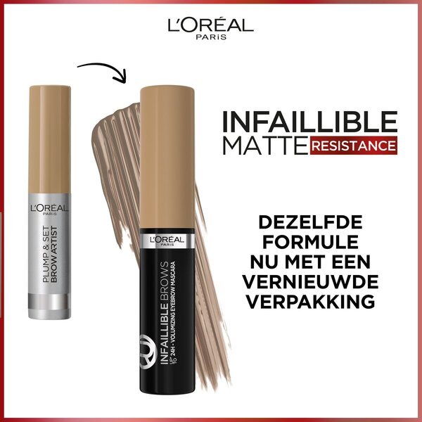 L'Oréal Paris Infaillible Brows 24H 108 Vodootporna maskara za obrve, nijansa 12.1 g