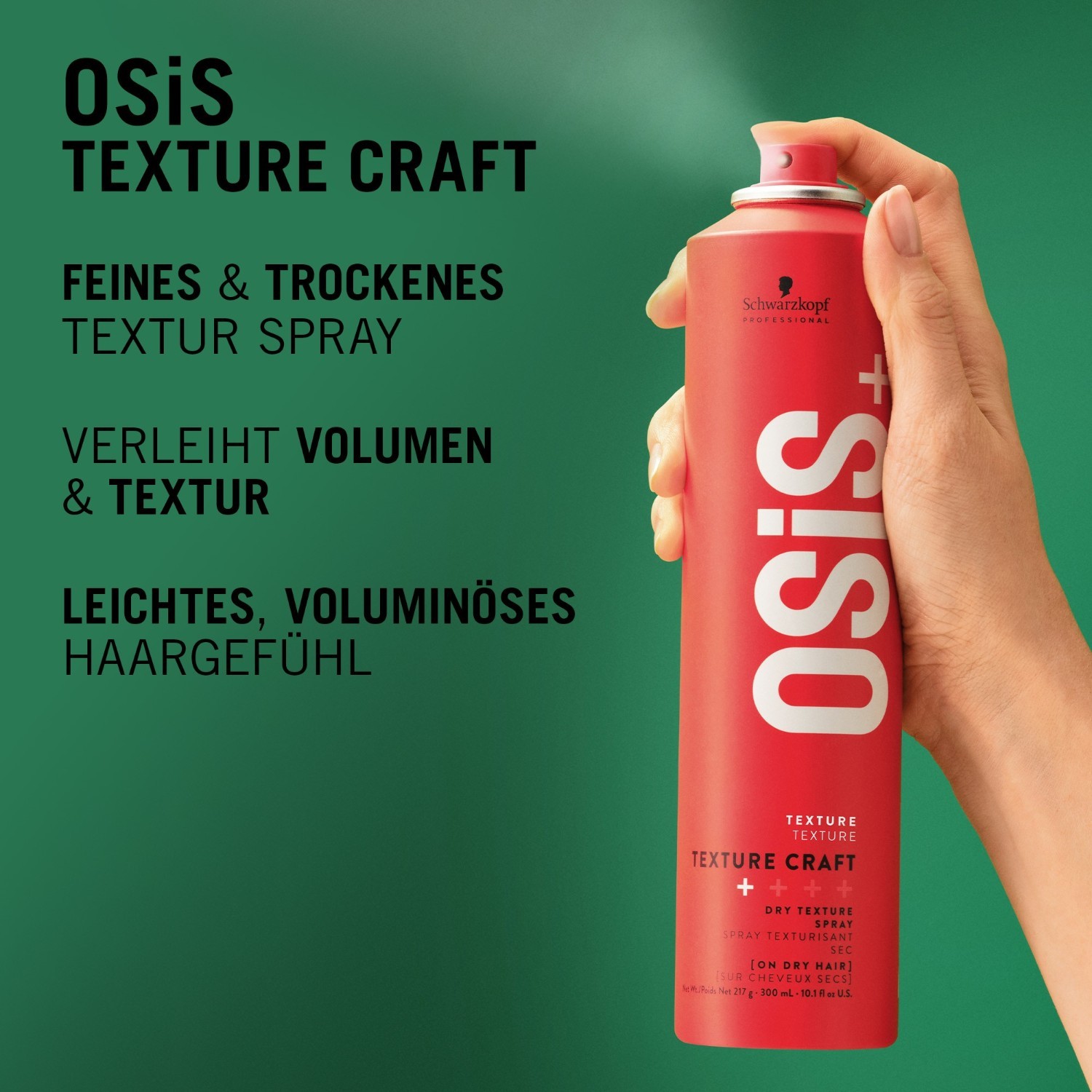 Шварцкопф Професионални лак за косу OSiS+ Texture Craft - 300 мл