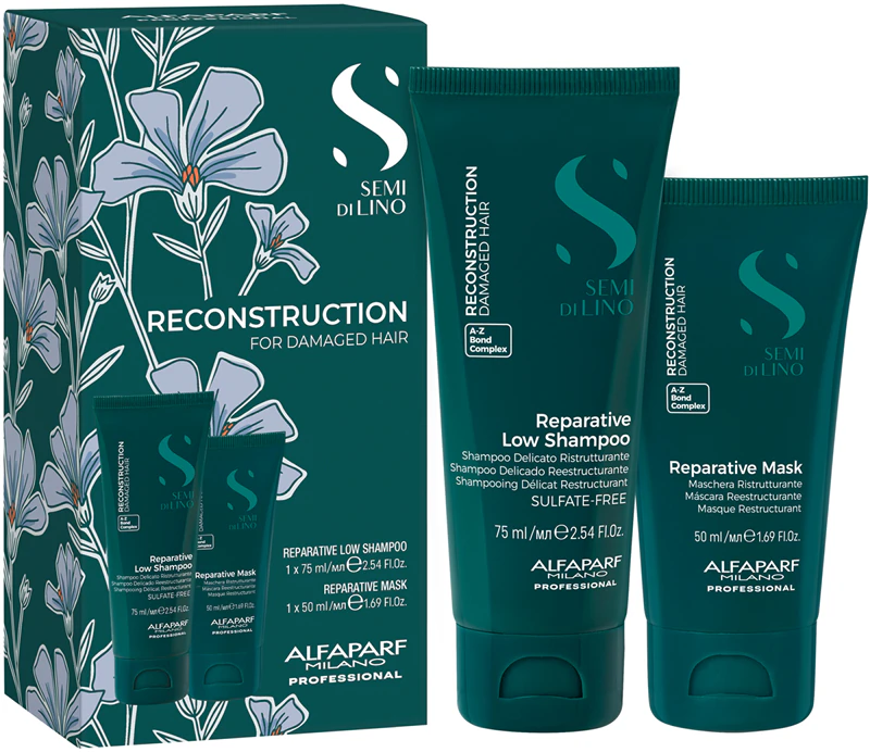 Alfaparf Milano Semi di Lino Reconstructie Minisize Kit reisset voor beschadigd haar
