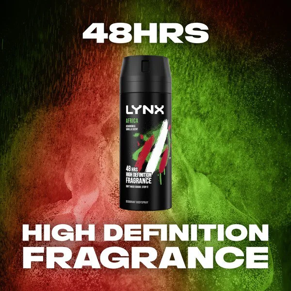Lynx Deodorant Aerosol Bodyspray Afrika 150ml