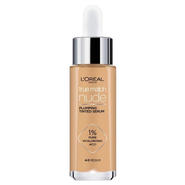 L'Oréal Paris True Match Nude 4-5 Medium Volumizing Serum Foundation, нијанса 30ml
