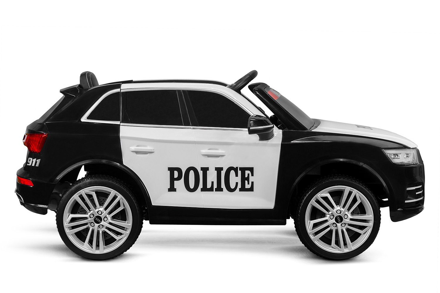 Kidix elektrische kinderauto Audi Q5 Police 2x 40W 12V 7Ah elektrische kinderauto