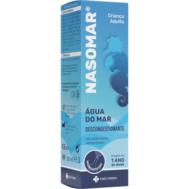Nasomar avsvällande spray med havsvatten 50 ml 50 ml
