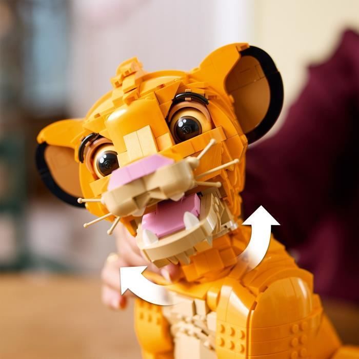 LEGO® Disney Classic 43247 Simba, the Young Lion King, Collectible Animal Figure