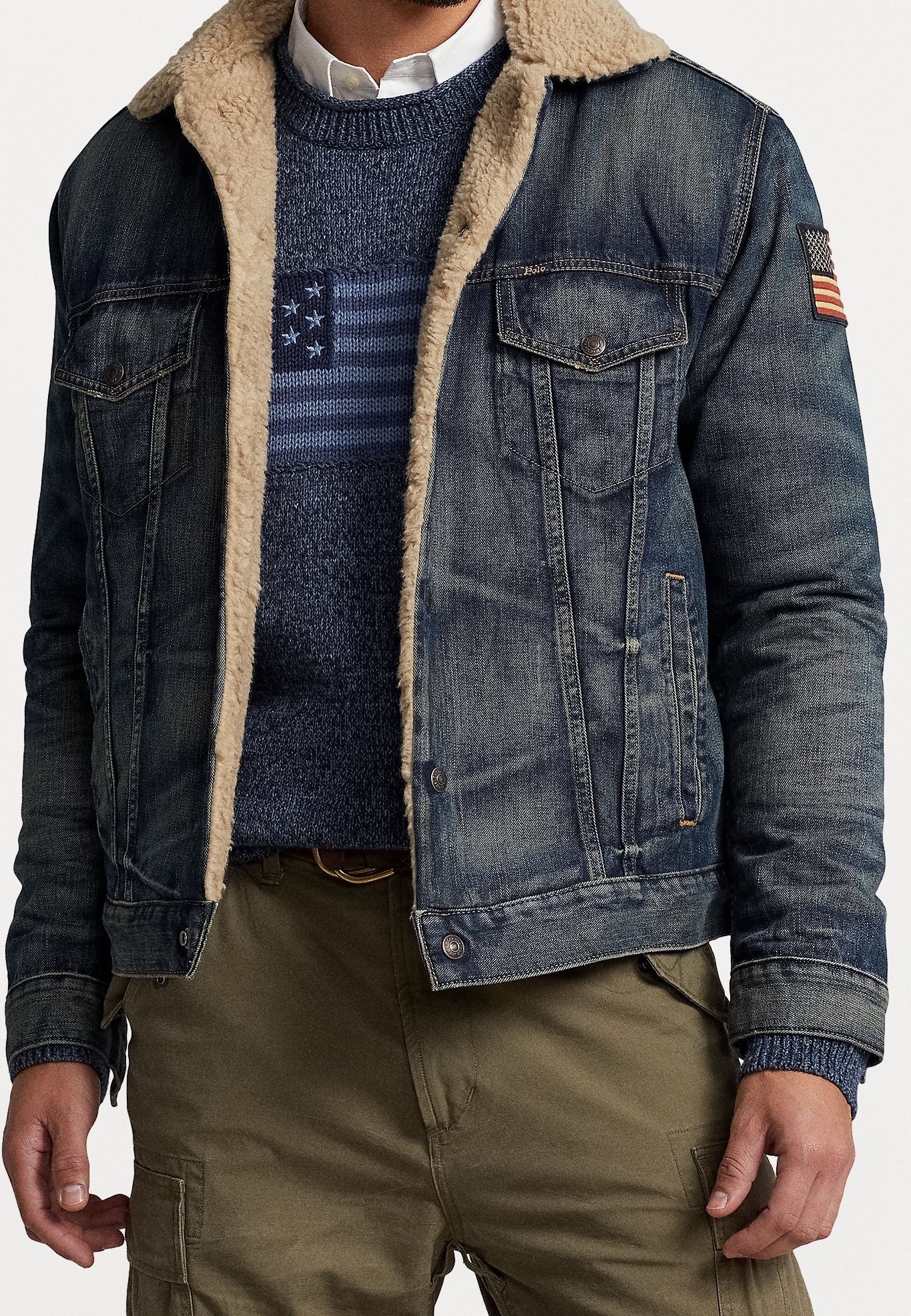 Polo Ralph Lauren Big & Tall Denimjakke - blå