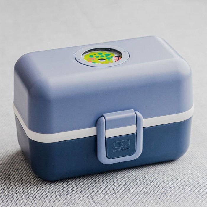 Lunch Box Enfant - MONBENTO - 3 Compartiments - Sans BPA - MB Tresor Bleu Infinity