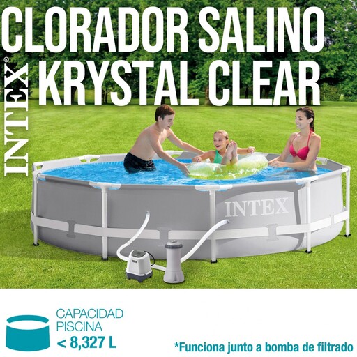 Clorador de sal para piscina Intex Krystal Clear QS200