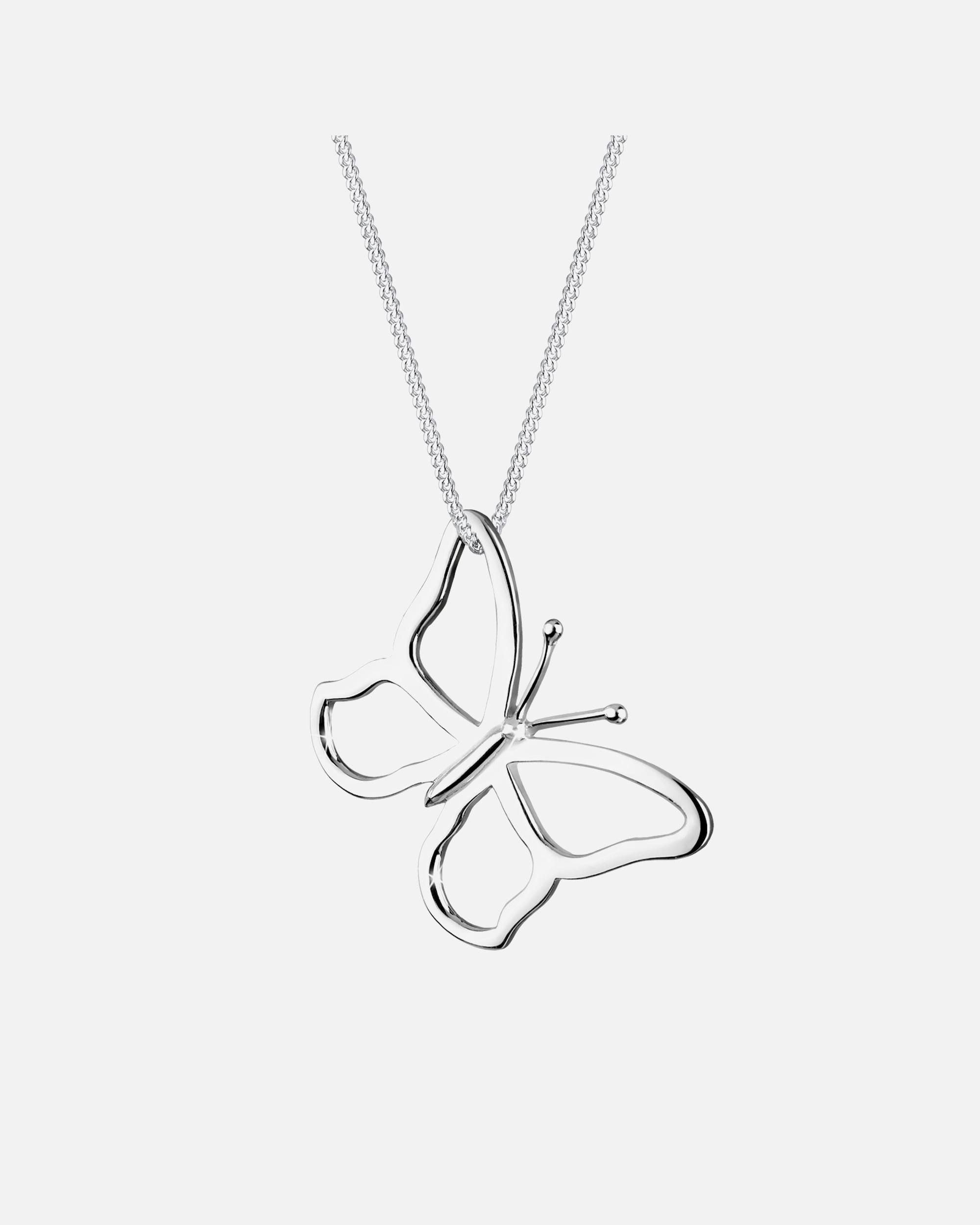 Elli Femmes Pendentif Papillon Filigrane en Argent Sterling 925
