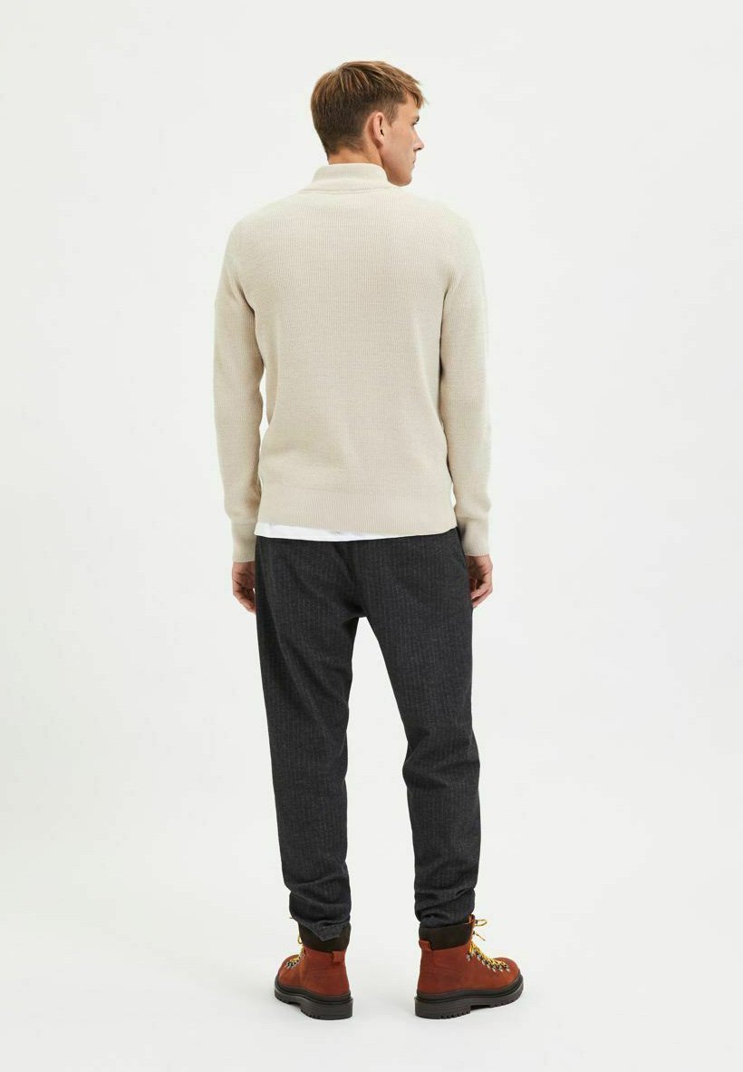 Selected Homme HIGH NECK - Pullover - Haferflocken