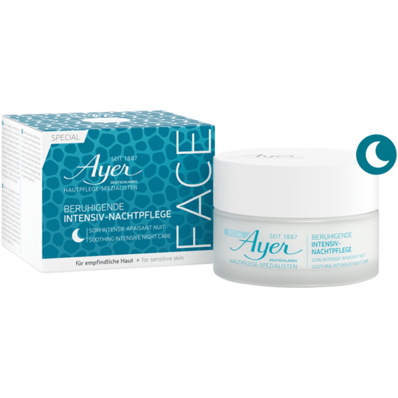 Ayer naktinis kremas „Rauginamoji intensyvi priežiūra nakčiai“ – 50 ml