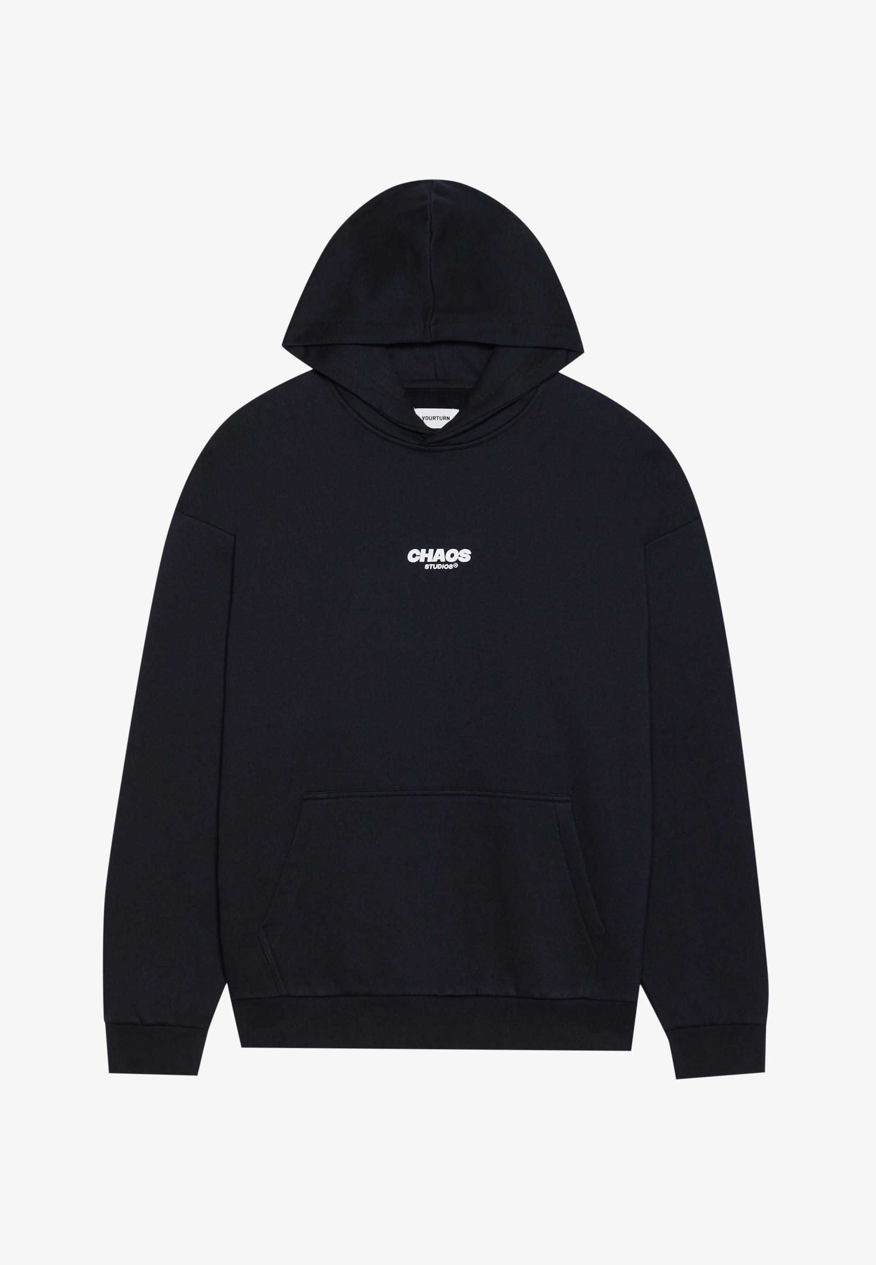 YOURTURN CHAOS OVERSIZE HEAVY HOODIE UNISEX - Sweatshirt - zwart