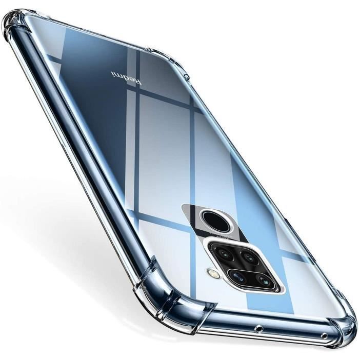 Handyhülle – YIOU – für Xiaomi Redmi Note 9 – Stoßfester Schutz – Transparent – Flexibel