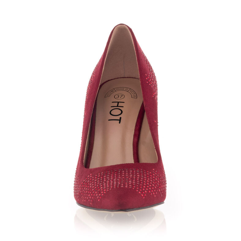 Zapatos de tacón rojos para mujer