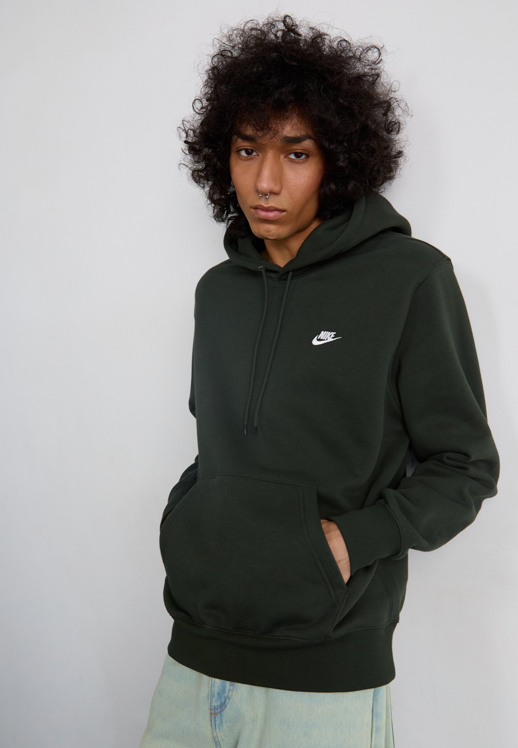 Sweat à capuche Nike Sportswear CLUB - Sequoia
