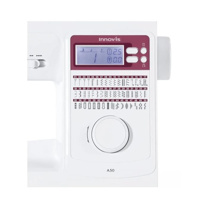 Máquina de coser - BROTHER - Innov-is A50 - 50 puntadas - Enhebrador automático de aguja - Blanca