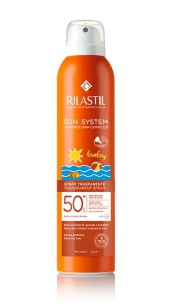 RILASTIL Rilastil Sun System Baby Protector Solar Transparente en Spray SPF 50+ 200 ml Protección Infantil