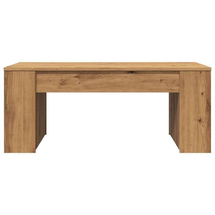 Mesa de centro vidaXL, roble artesanal, 102x55x42 cm, madera de ingeniería, mesa auxiliar, mesa de salón, mesa de centro, 856025