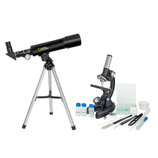 Ensemble télescope + microscope National Geographic