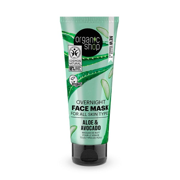 Noční pleťová maska s aloe vera a avokádem | 75 ml
