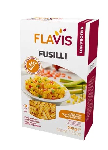 FLAVIS MEVALIA Mevalia Flavis Fusilli Proteinfreie Nudeln 500 g