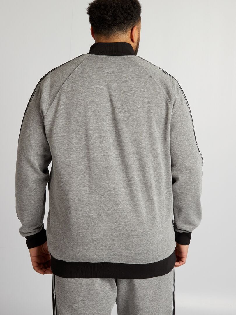 Bluza z golfem interlock - SZARA