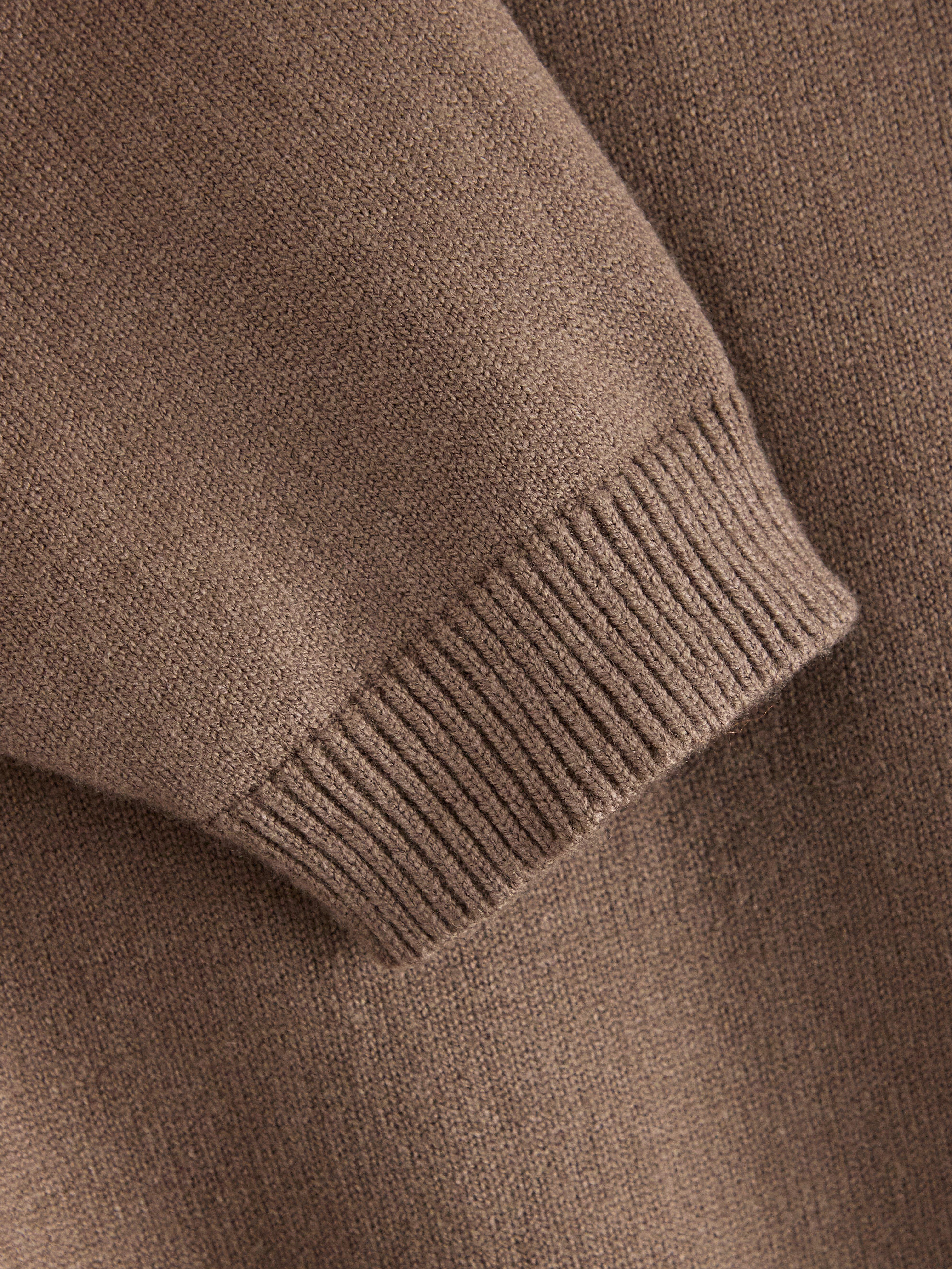 Strikket cardigan brun