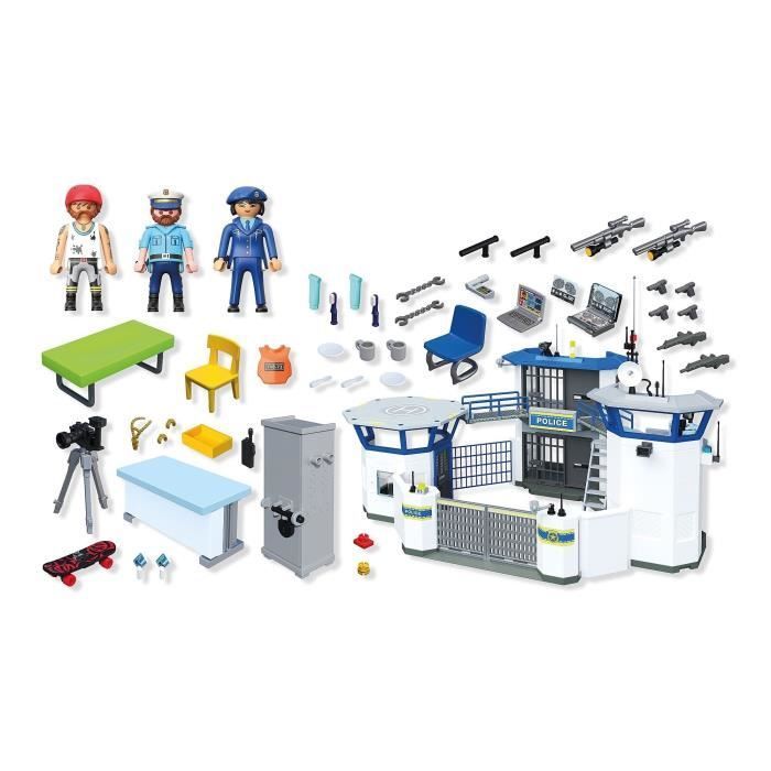 Playmobil 71873 Centre de commandement de la police, Les policiers, City Action, 253 pièces, Dès 4 ans