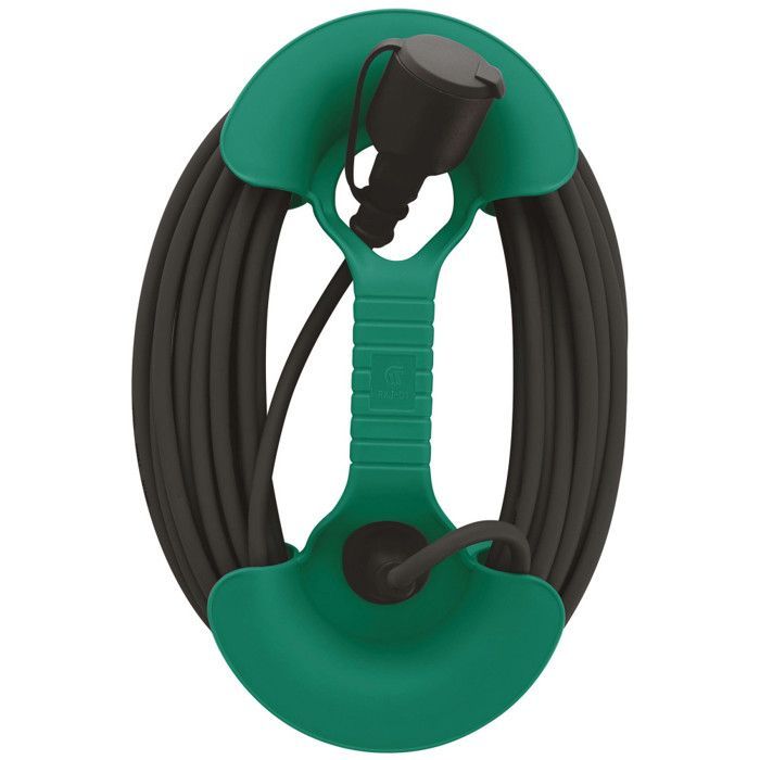 Extensão elétrica de 15 metros - 16A - seção 3G1,5mm² - Extensão elétrica - Com suporte de parede - IP44