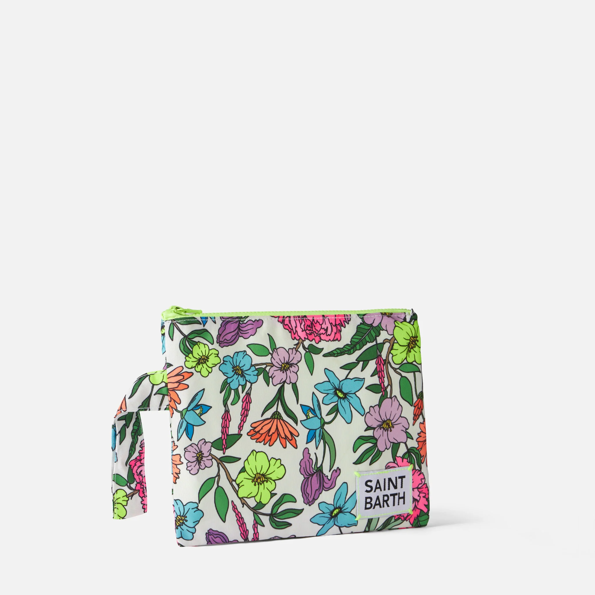 Pareasy nylon clutch met bloemenprint