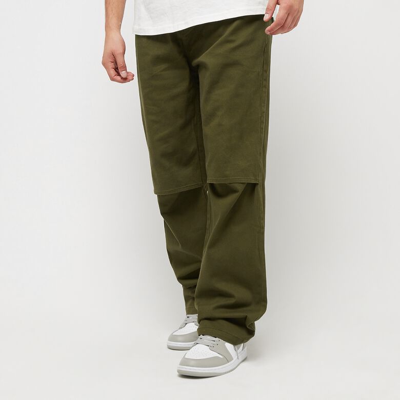 Cargobroek met scriptlogo en split bij de knie