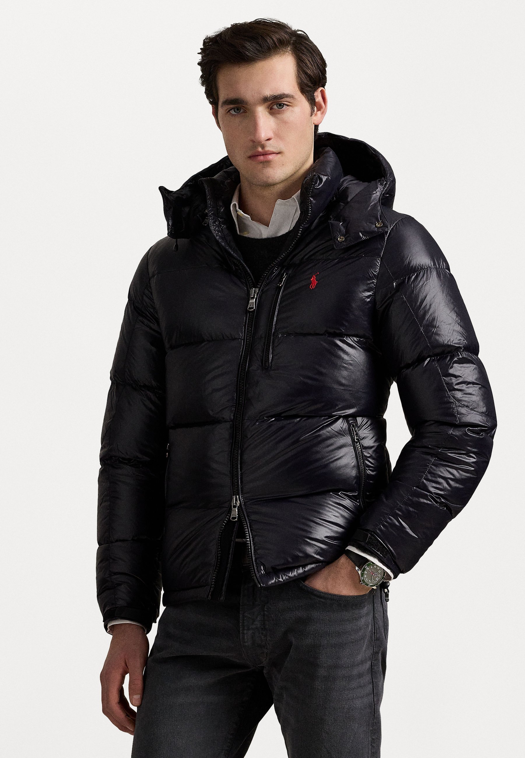 Polo Ralph Lauren THE GORHAM GLOSSED DOWN JACKET - Daunenjacke - schwarz