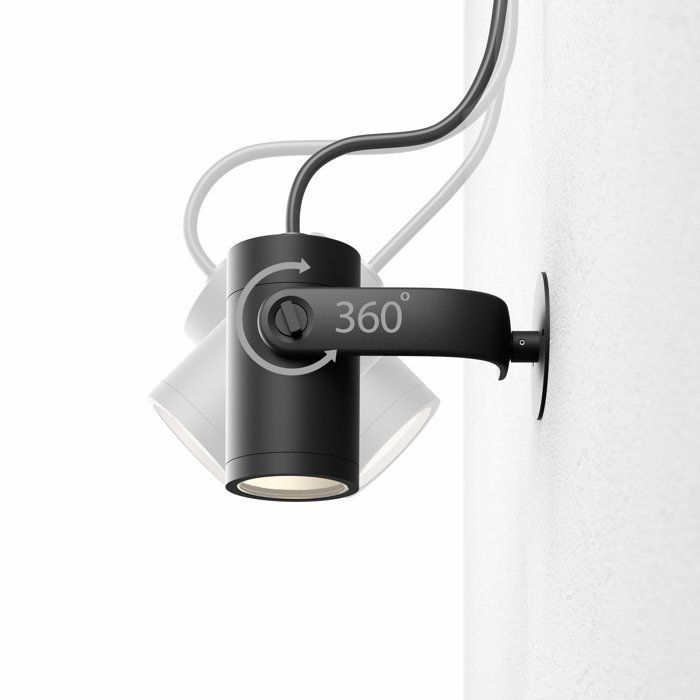 Foco de jardín - PHILIPS HUE - Lily - Luz blanca y de color - Negro - Bajo voltaje - Extensión - IP67
