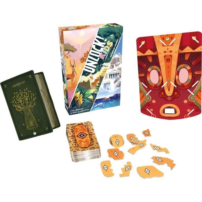 ¡Desbloquea! Mitos y Cuentos Infantiles | Asmodee - Juego de Escape - 3 historias, cada una con 2 aventuras - A partir de 6 años
