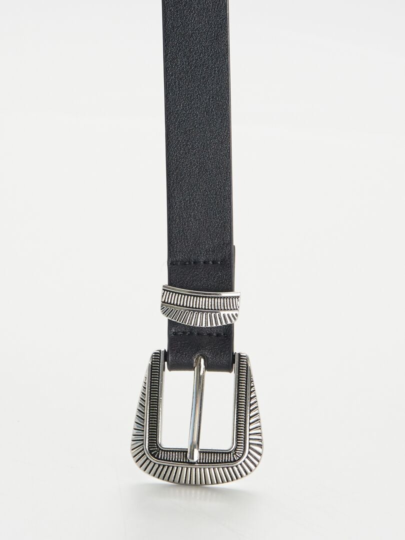 Westernstijl riem - ZWART