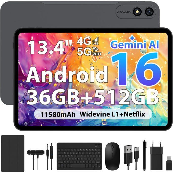 Tablet Android de 16 pulgadas (13,4