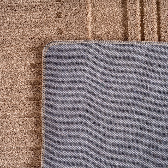 Carpetsale24 Grande tappeto 200x290 cm beige, effetto 3D, design scandinavo, lavabile e morbido, per soggiorno o stanza grande