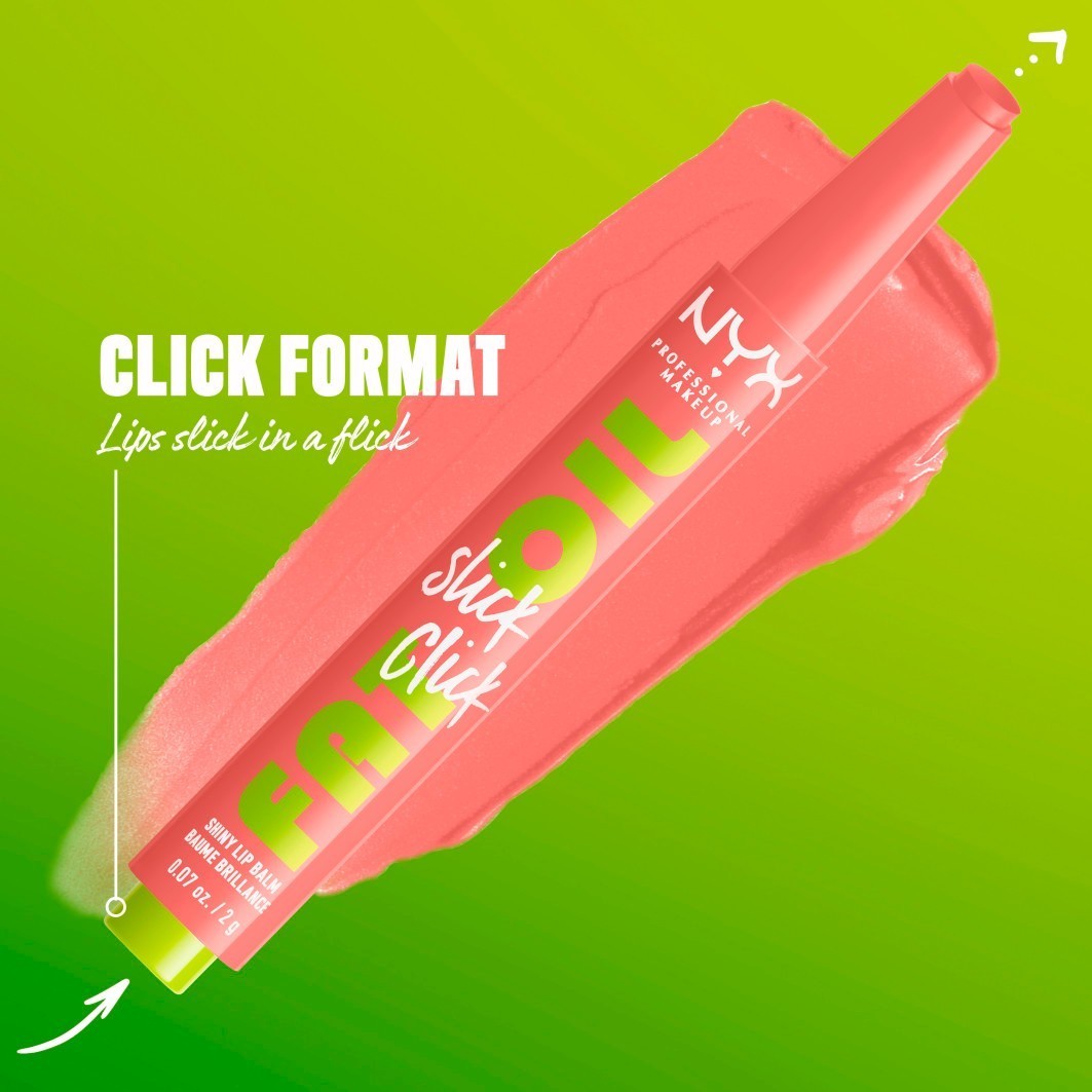 NYX Professional Makeup lūpų balzamas „Fat Oil Slick Click“ – 2 g.