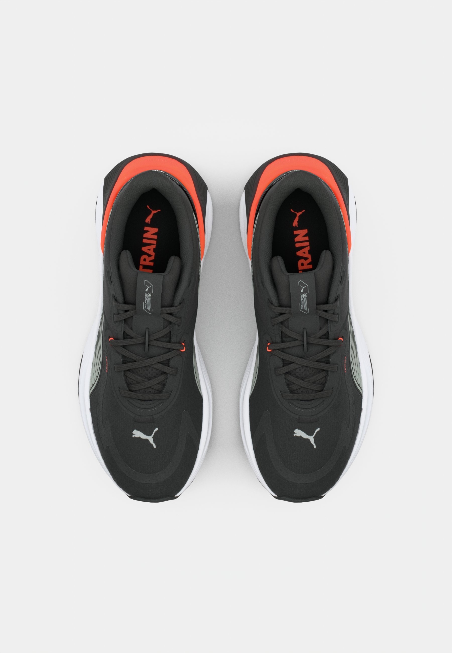 Puma PWR HYBRID - Trainingsschoen - puma zwart puma wit gloeiend rood grijs echo