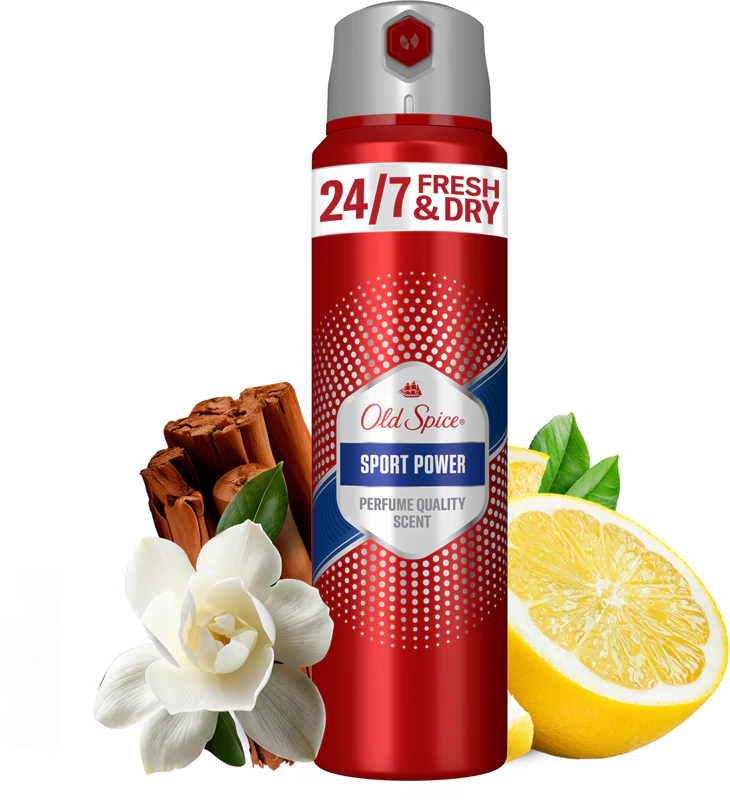 Spray antitranspirante Old Spice Sport Power para homens