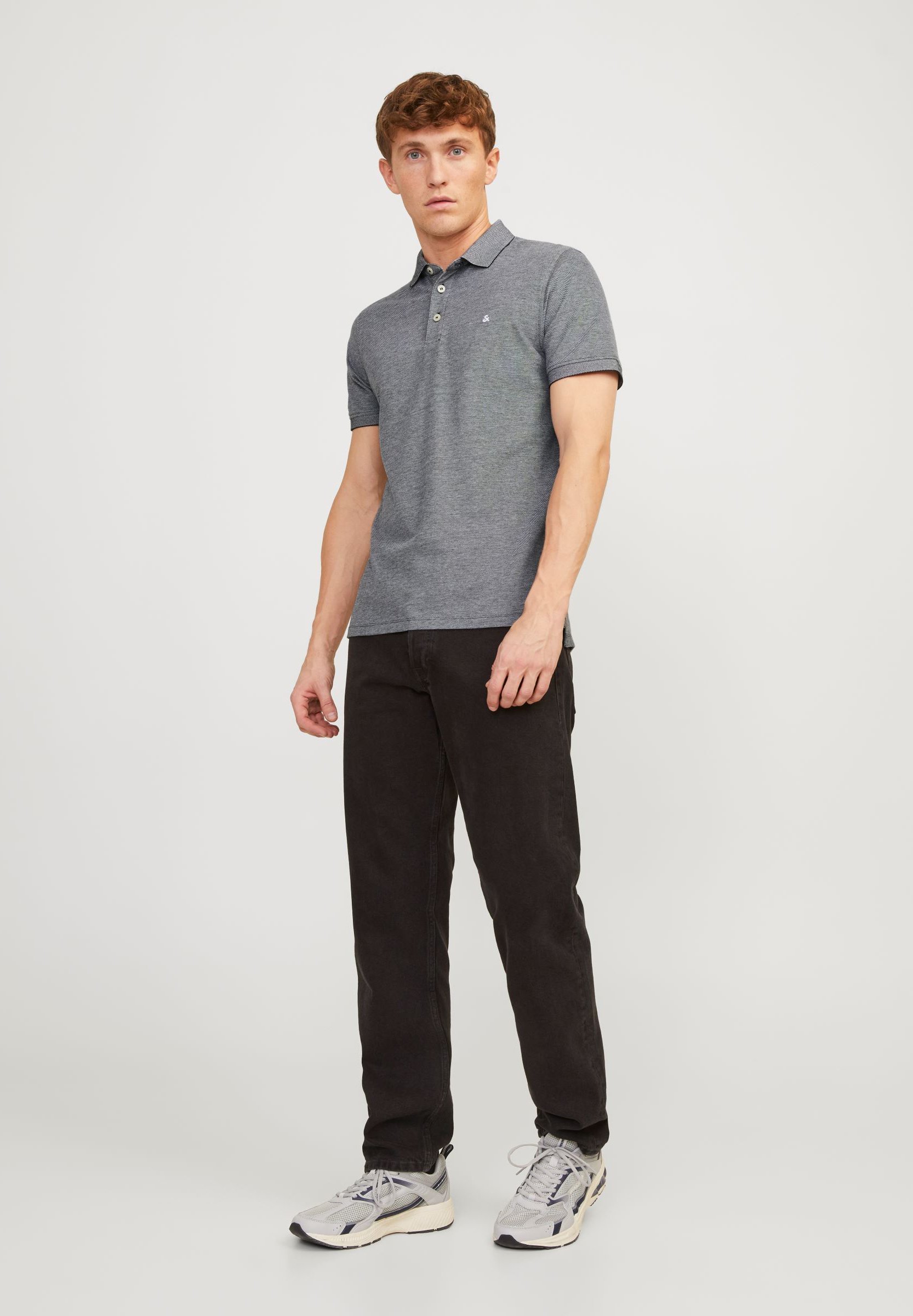 Jack & Jones JJEPAULOS SS NOOS - Poloshirt - antraciet