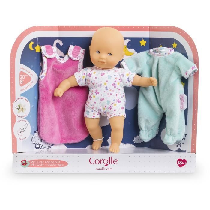 Baby doll - COROLLE - Mini Calin Goodnight Butterflies - 20 cm - 2 accessories - from 18 months